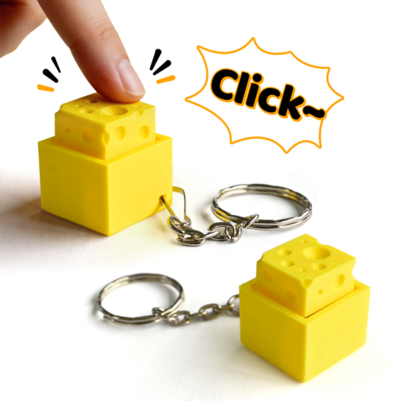 3D Printed Cheesy Key Fidget C - 3D Printing Model recension och pris