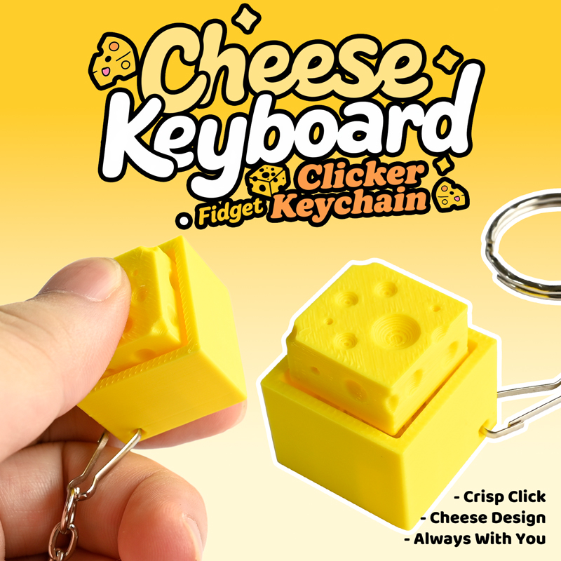 3D Printed Cheesy Key Fidget C - 3D Printing Model recension och pris