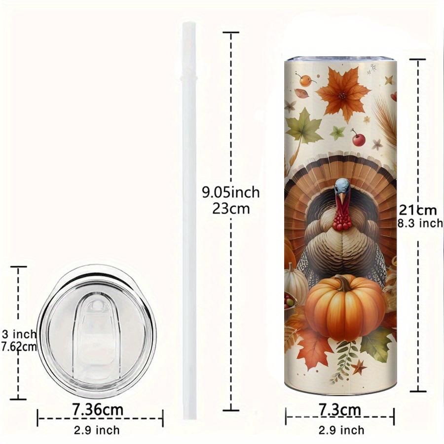 1pc Stainless Steel Tumbler wi - 3D Printing Steel recension och pris