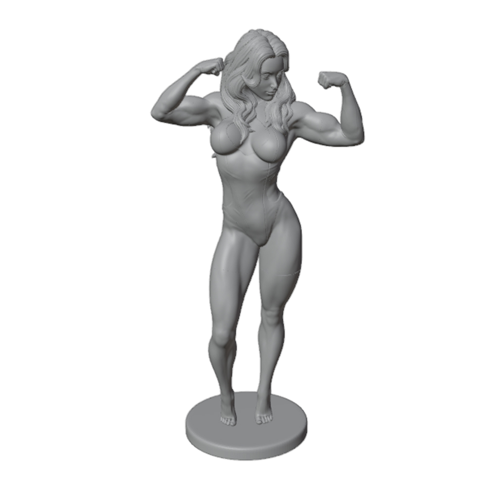 Sexy Fitness Woman with Long H - 3D Printing Instructor recension och pris