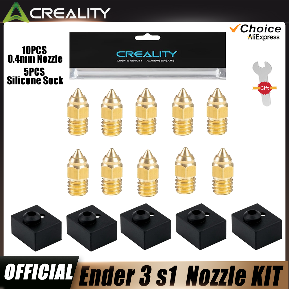 Creality 5pcs Ender 3 S1/Ender - 3D Printer Nozzle Brass recension och pris
