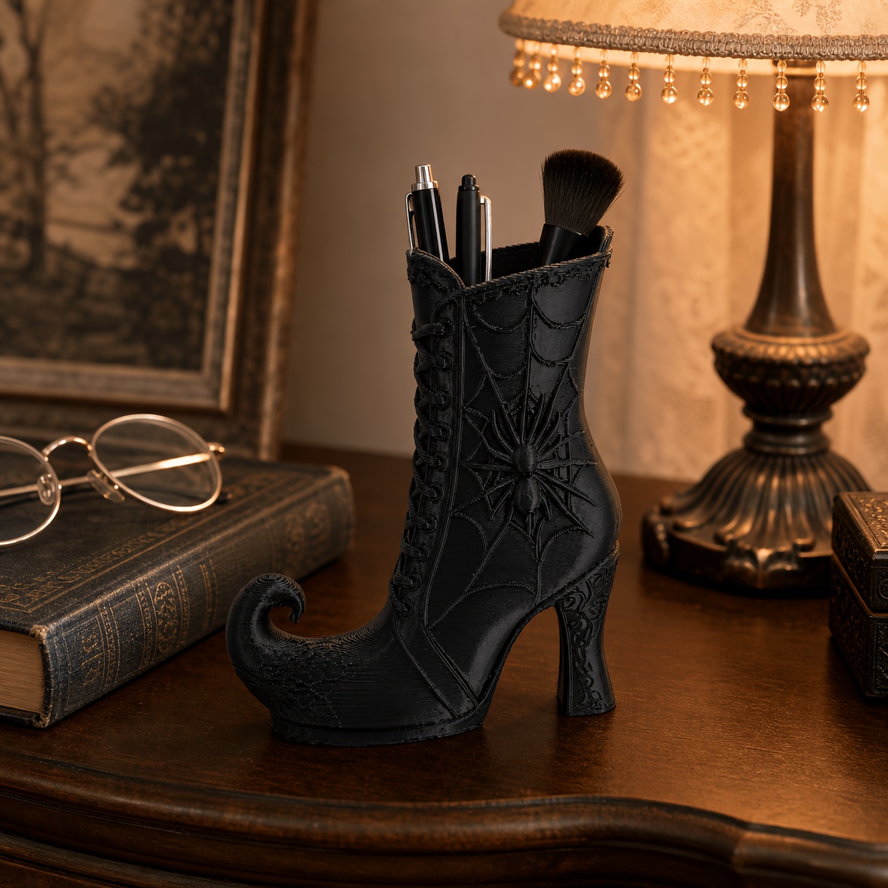 Gothic Witch Boot Pen Holder w - 3D Printing Pen For Adults recension och pris