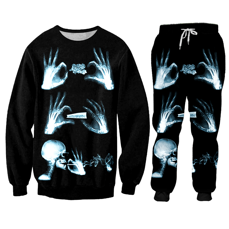 Hoodie pant Hip Hop Women/men  - 3D Printing X Ray recension och pris