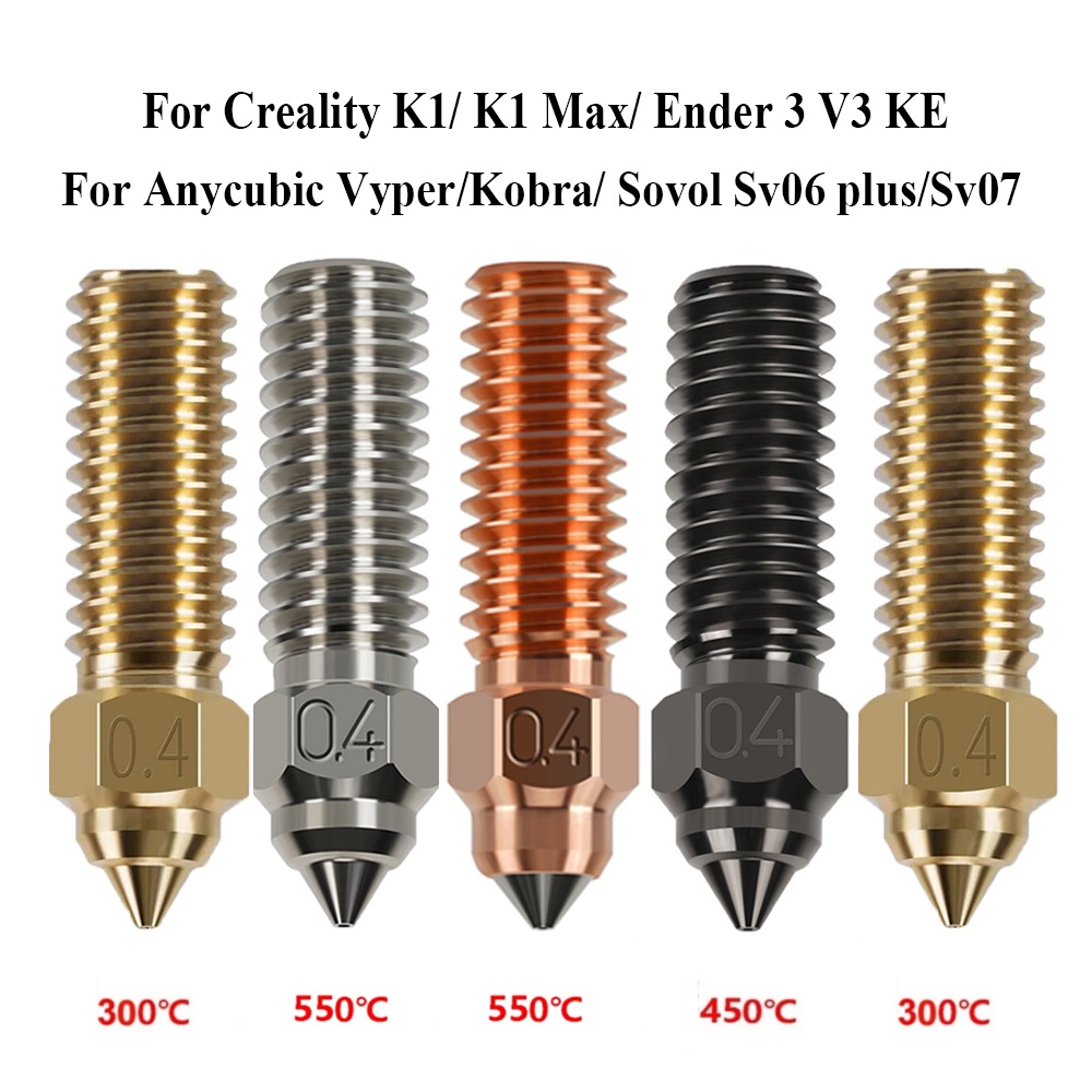 Nozzle For Creality K1 Max End - 3D Printer Nozzle Brass recension och pris