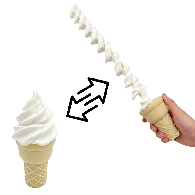 3D Printing Ice Cream Retracta - 3D Printing Model recension och pris
