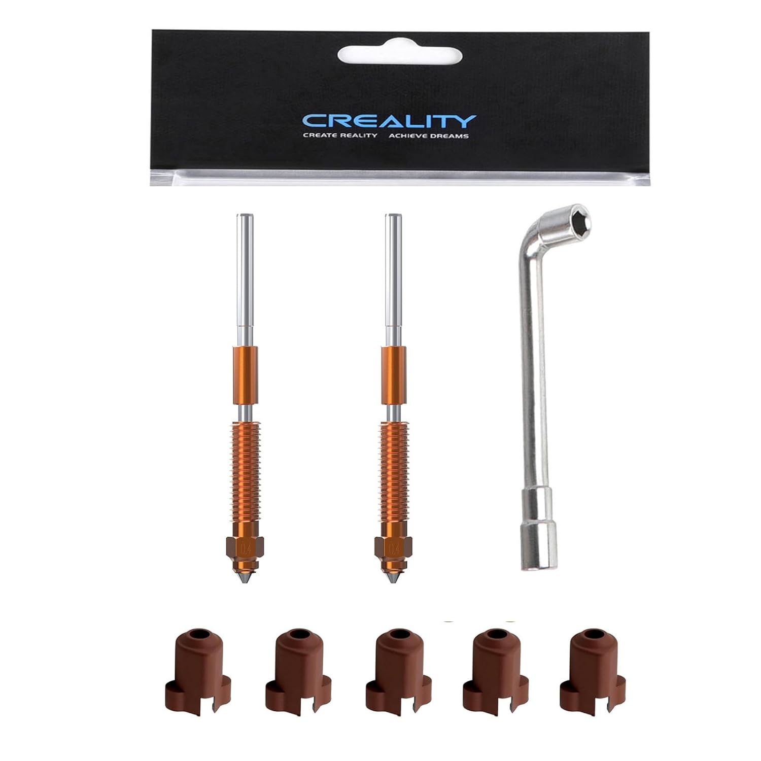 1/3/5PCS Creality K1C Nozzle,  - 3D Printer Nozzle Brass recension och pris