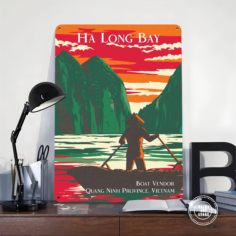 Ha Long Bay Boat Vendor Poster - 3D Printing Vendor recension och pris