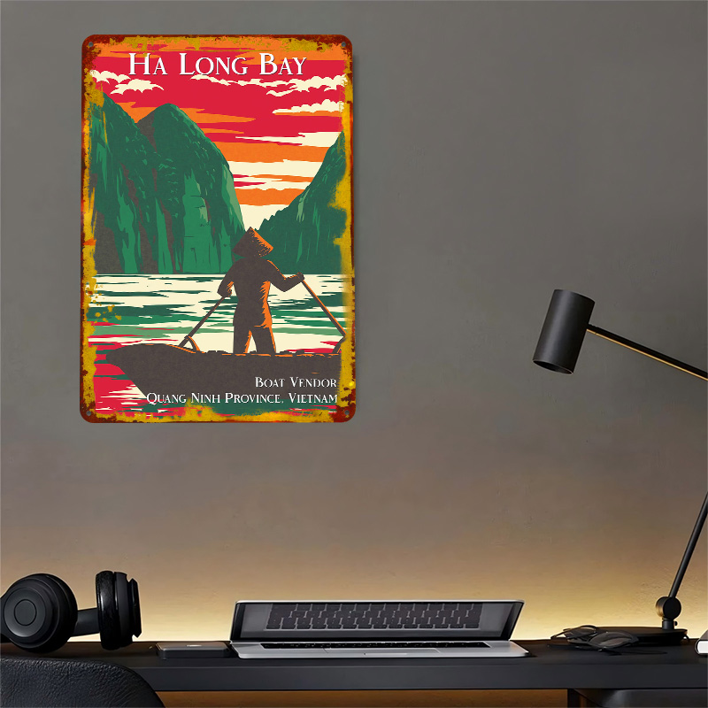 Ha Long Bay Boat Vendor Poster - 3D Printing Vendor recension och pris
