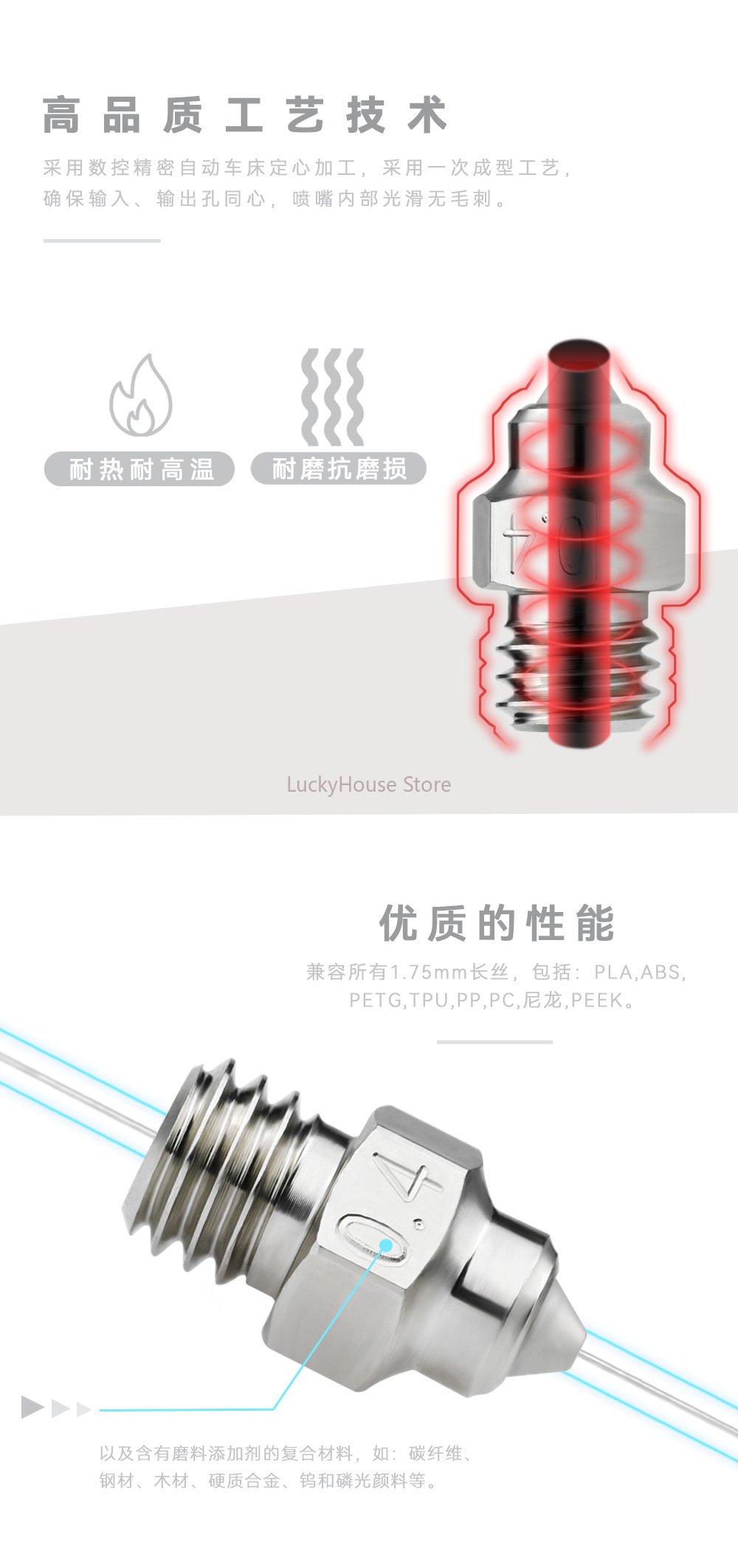 MK8 Bimetallic Hardened Steel  - 3D Printing Steel recension och pris