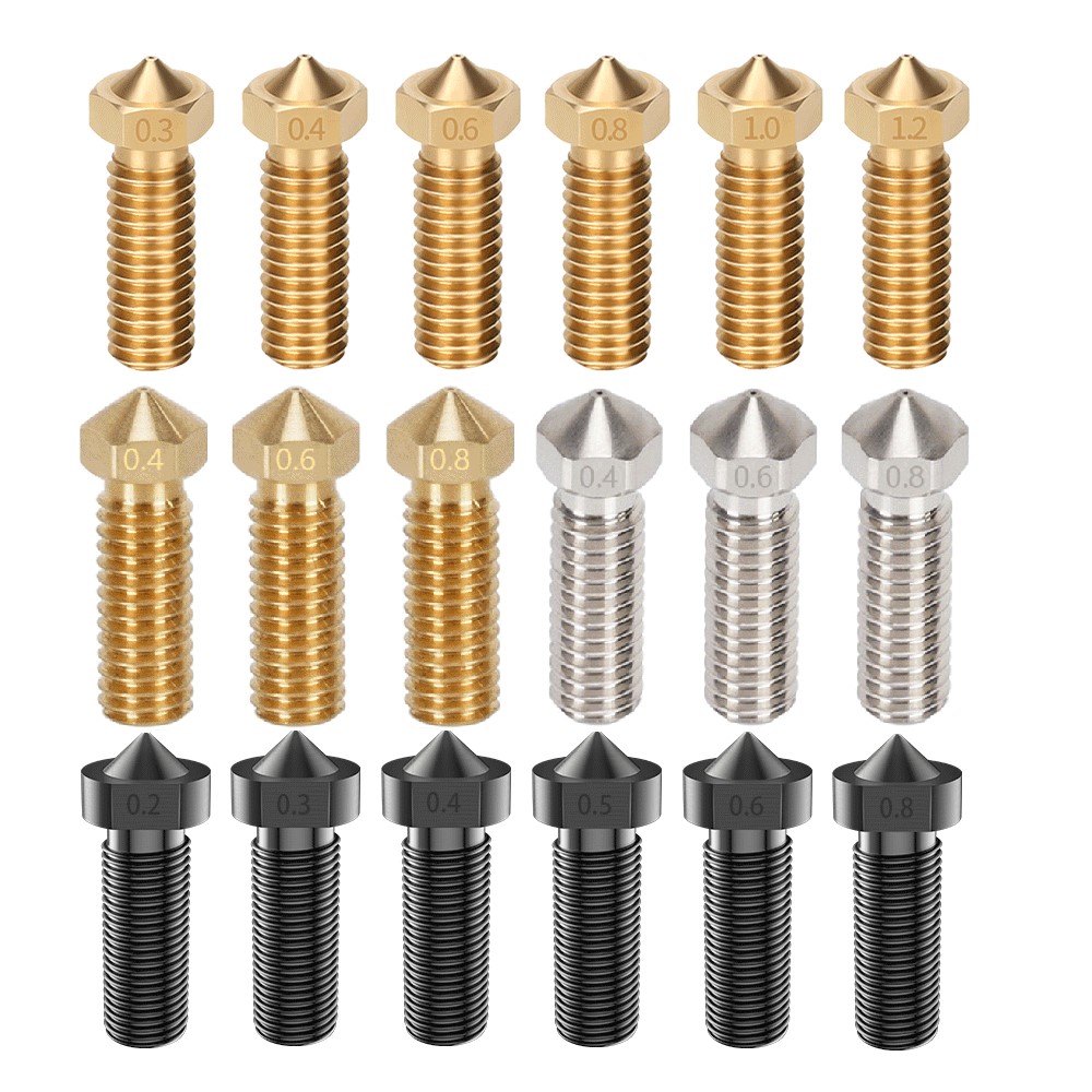 High Quality 2pcs Volcano Nozz - 3D Printer Nozzle Brass recension och pris