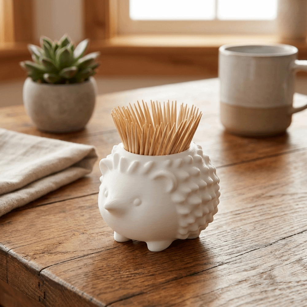2PCS Plastic Hedgehog-Shaped T - 3D Printing Dental recension och pris