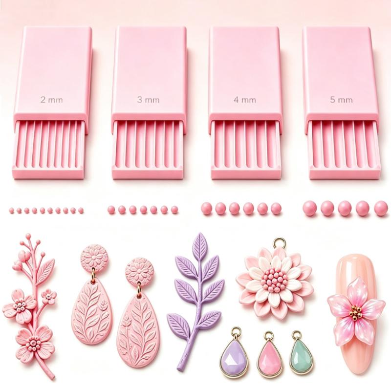 4Pcs 3D Printed Nail Art Bead  - 3D Printing Design Maker recension och pris