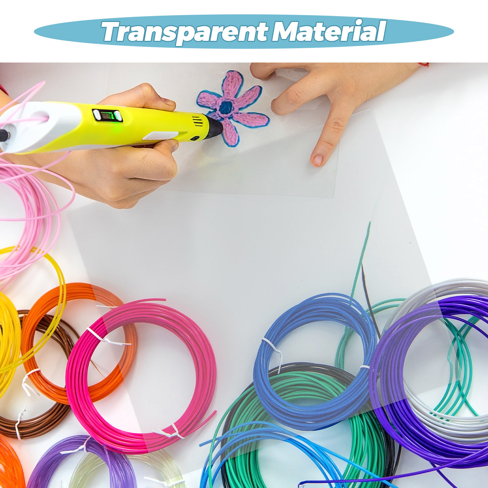 10Pcs Clear PVC 3D Printing Pe - 3D Printing Pen For Adults recension och pris