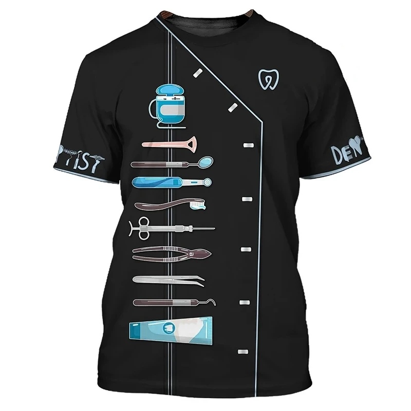 Dentists Uniform Pattern T Shi - 3D Printing Dental recension och pris