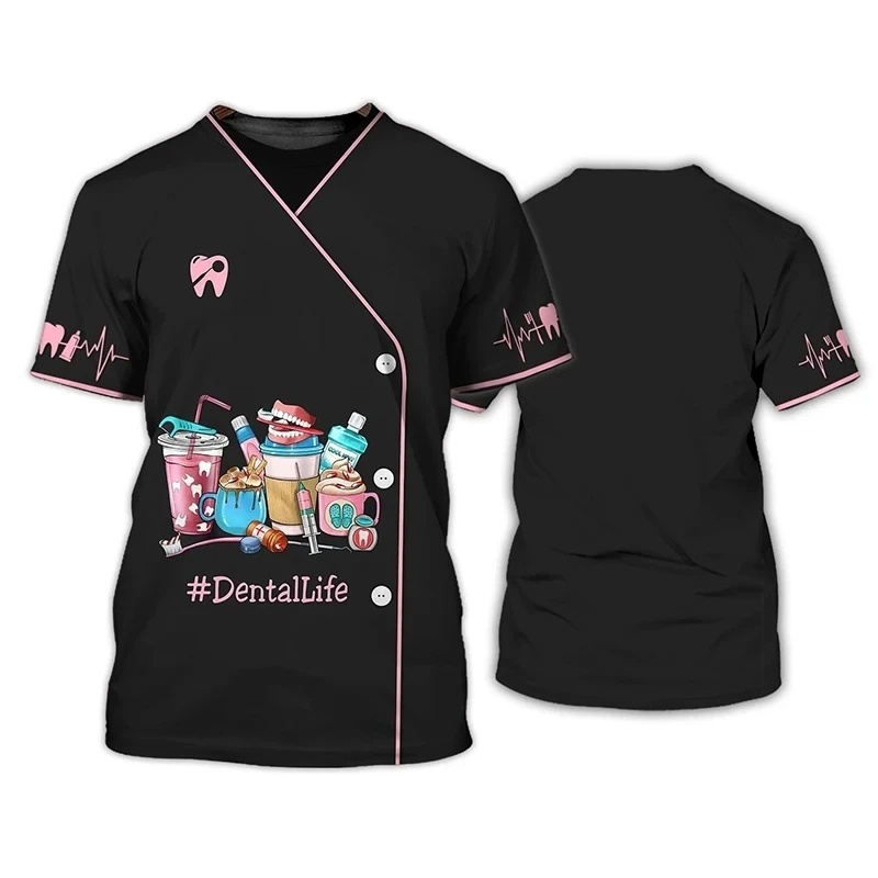 Dentists Uniform Pattern T Shi - 3D Printing Dental recension och pris