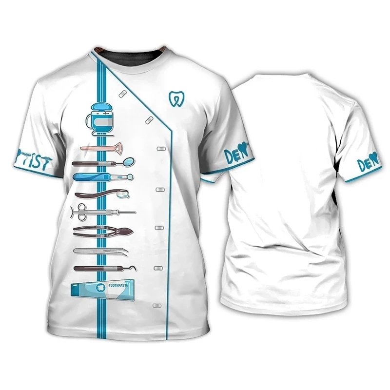 Dentists Uniform Pattern T Shi - 3D Printing Dental recension och pris