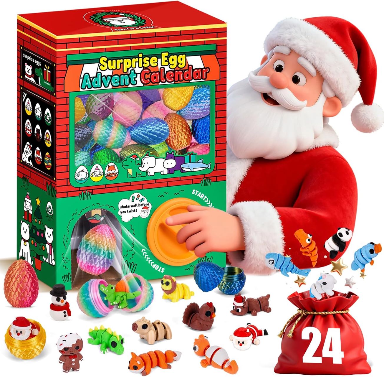 24pcs 3D Printed Surprise Egg  - 3D Printing Model recension och pris