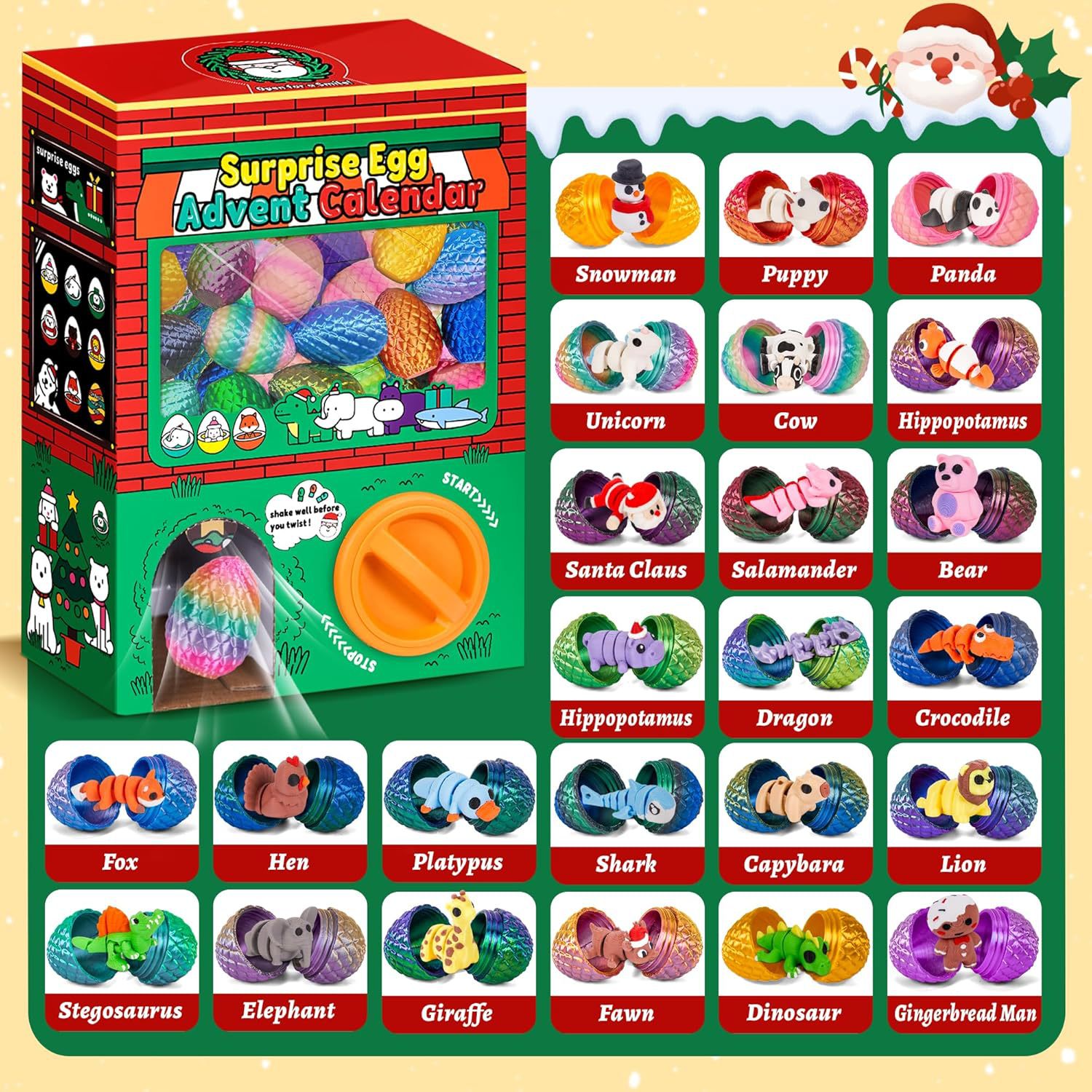 24pcs 3D Printed Surprise Egg  - 3D Printing Model recension och pris